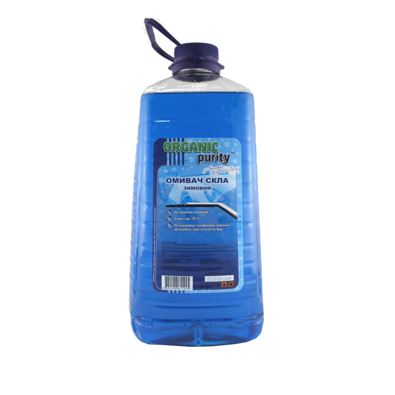 Рідина для склоомивача ORGANIC, зимова, -20°C, 4л